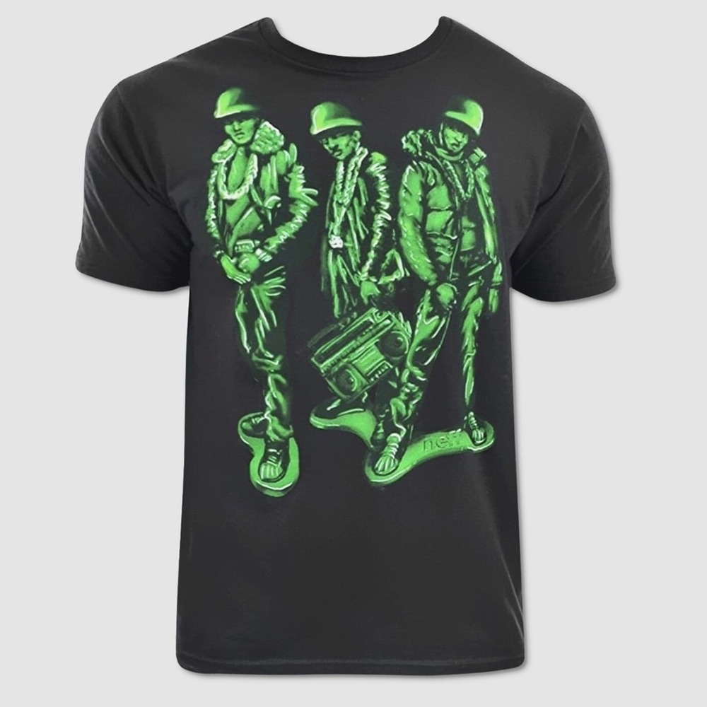 Neff Run Green Tee / T-Shirt / Shirt - NWT Mens XL Black / Green - #44493-B9